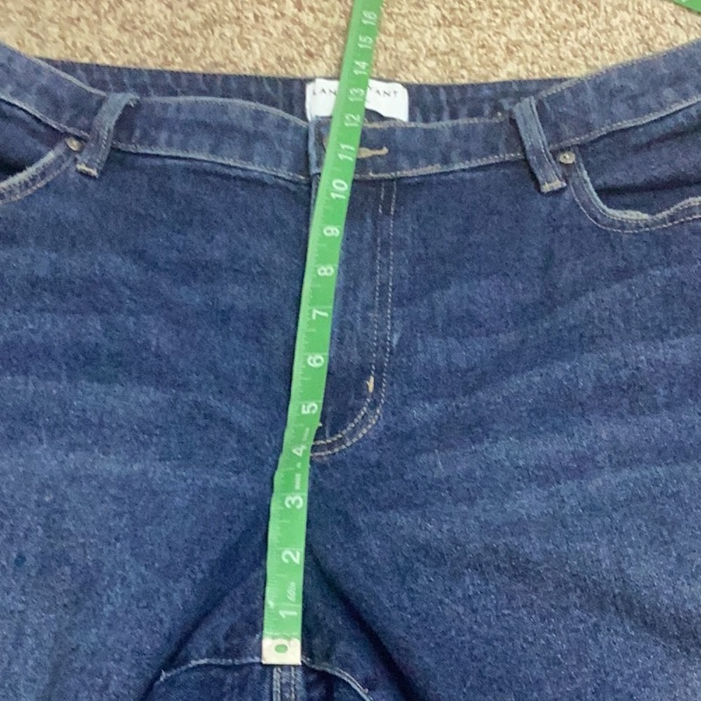 Lane Bryant Dark Blue Cropped Mid Rise Boyfriend Capris 16P - Picture 6 of 7